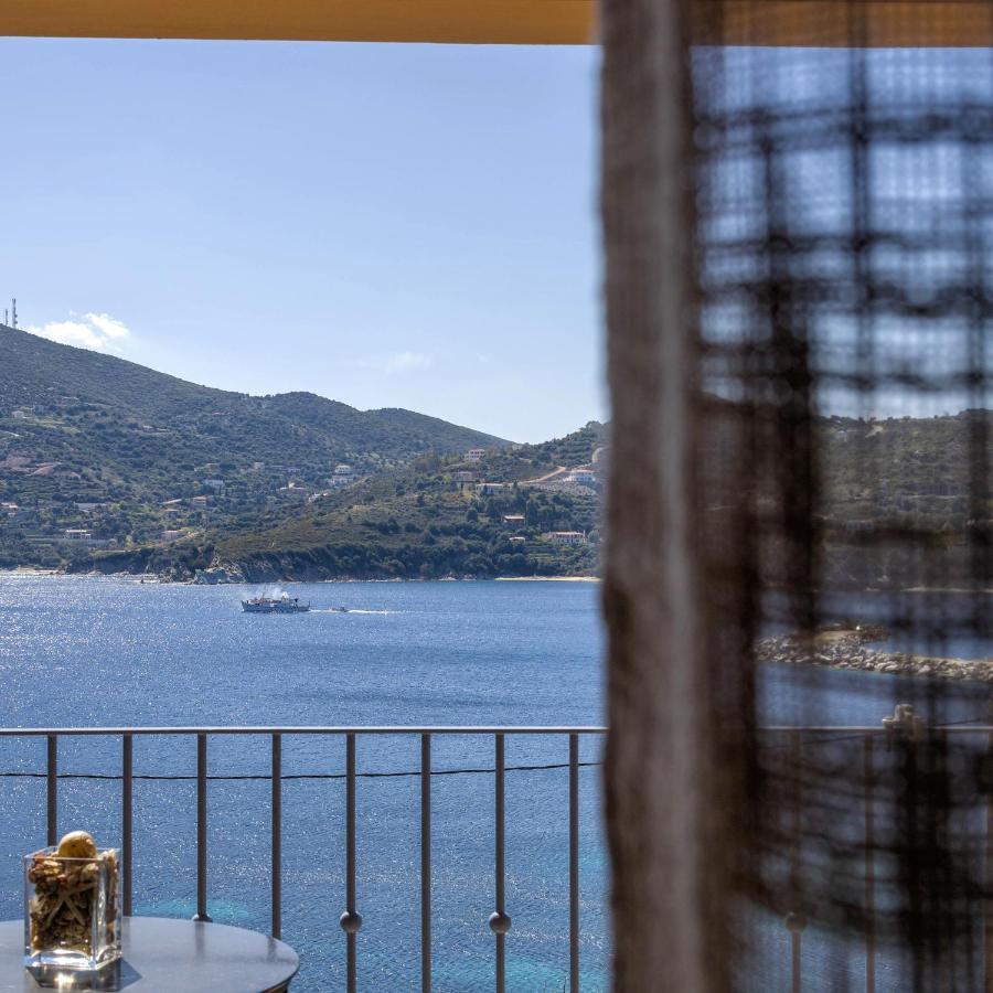 Niovi Seaview Apartments Áji Apóstoli Eksteriør bilde