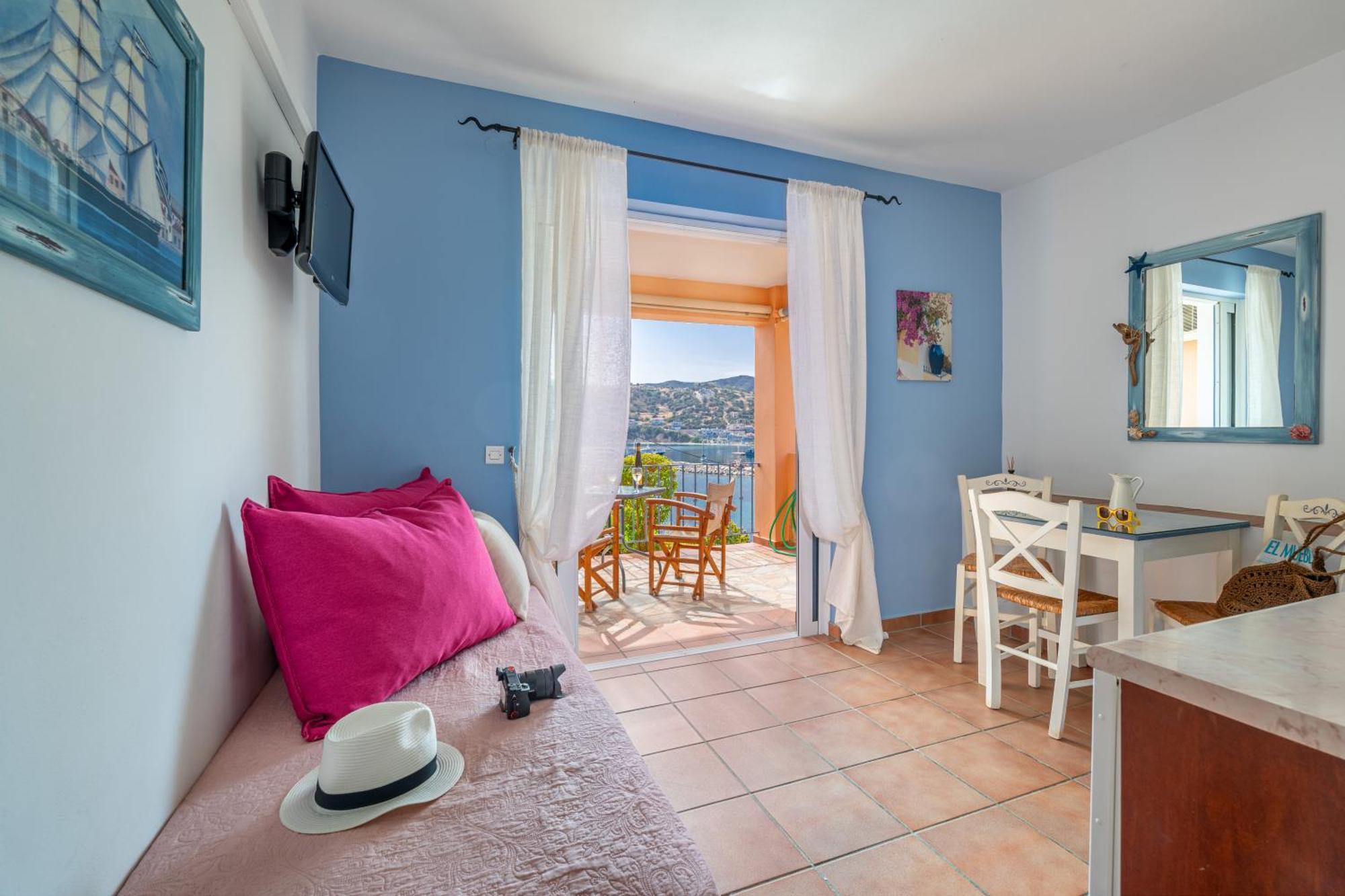 Niovi Seaview Apartments Áji Apóstoli Eksteriør bilde